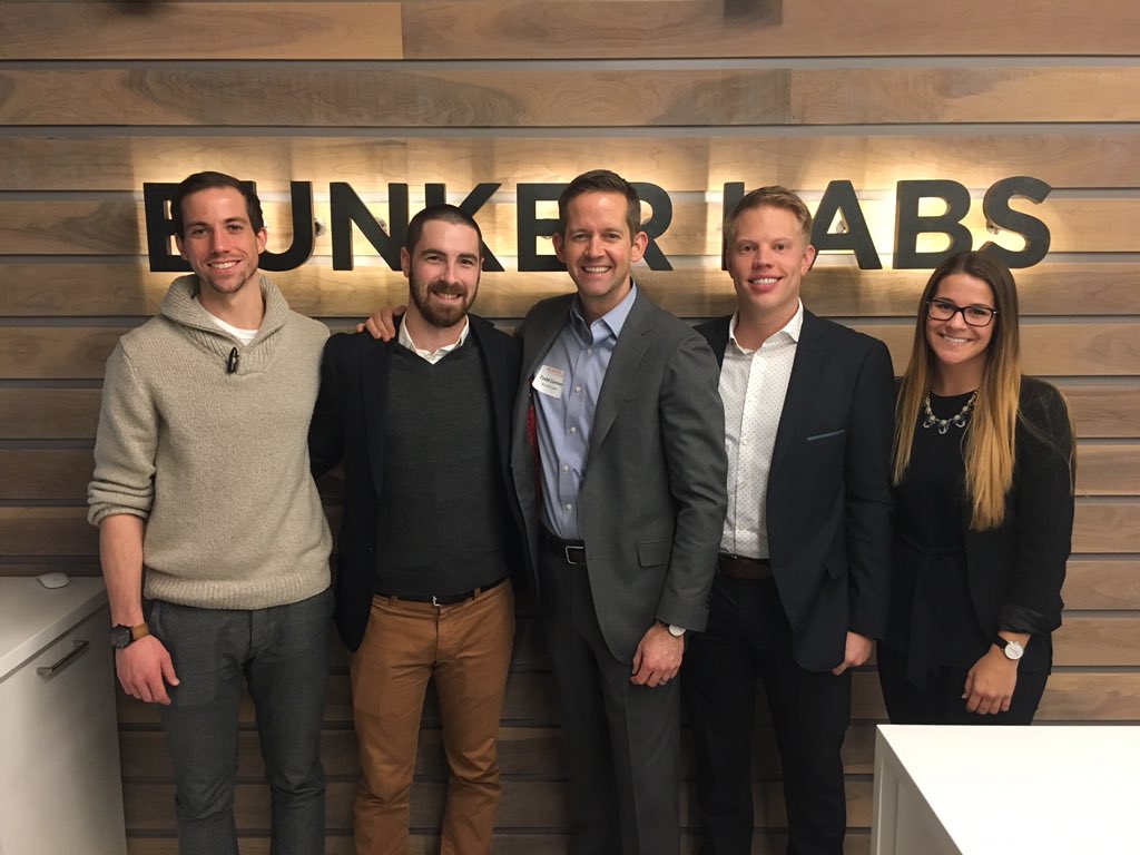 perkinswill_CHI's tweet photo. And now the @perkinswill_CHI design team with @TheBunkerLabs CEO @ToddConnor at tonight's office dedication event https://t.co/g24uT6ur2Q