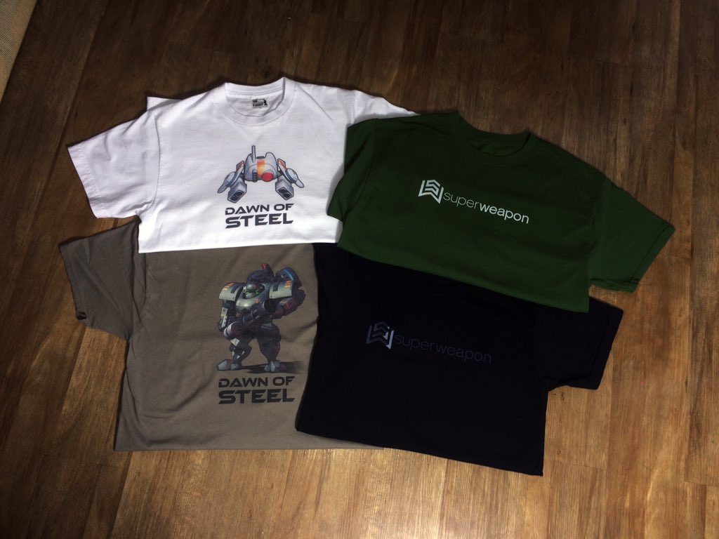 Testing potential t-shirt designs. Just say no to Beefy-Ts! #gamedev #apparel #dawnofsteel