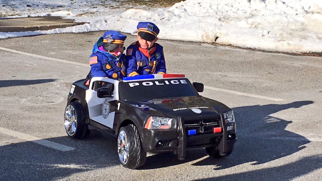 Couldn't be happier to be with 70 police officers in support of a little girl with cancer and her family.