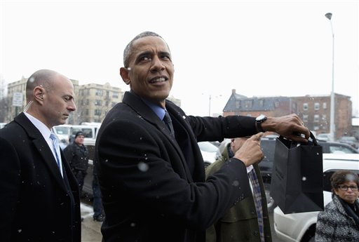 .<a href="/POTUS/">President Donald J. Trump</a> has a <a href="/Shinola/">Shinola</a> (Photo via AP)