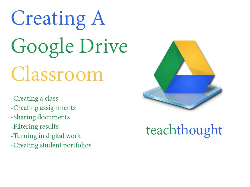 TeachThought's tweet photo. How To Create A Google Drive Classroom https://t.co/yB04HNxxFl https://t.co/DvY1OuZMFn