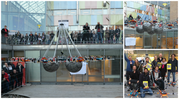 Students at <a href="/UniOslo/">Universitetet i Oslo</a> create a drone that can carry the weight of a human bit.ly/GWR-MegaDrone