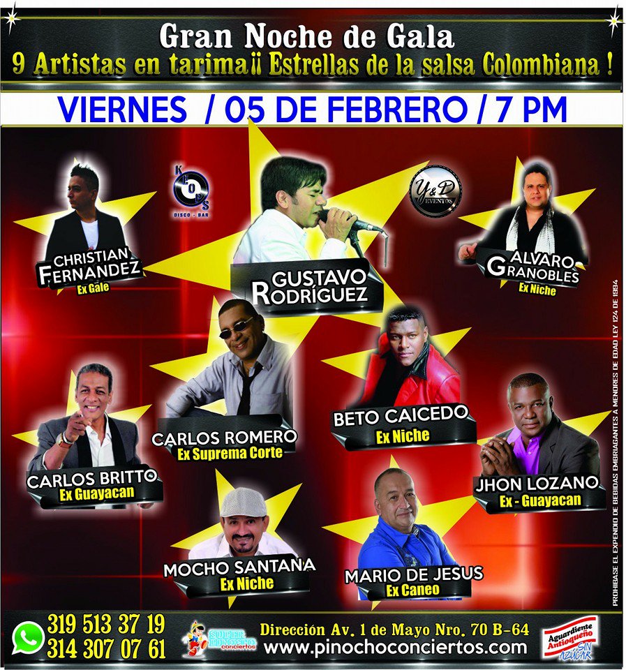 vivalaradiotv's tweet photo. Concierto Estrellas de la salsa Bogotá 5 de feb 
inf 319 513 3719 
@PinochoEventos 
VIDEO https://t.co/AsIdkuJIkx https://t.co/ekWv9ubk1j