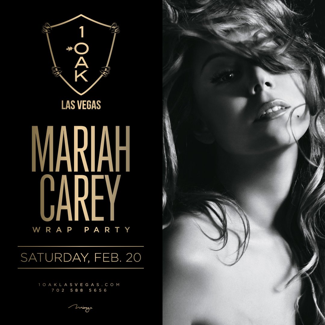 Saturday, 2.20 #MariahCarey will be wrapping up her  "#1 TO INFINITY" concert with us. Tix: bit.ly/mariahc1oak
