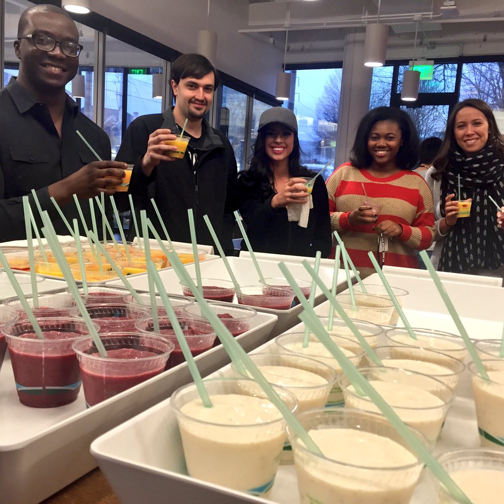 ATLTechVillage's tweet image. Free smoothies today for all our favorite Villagers because why not? #villageperks
