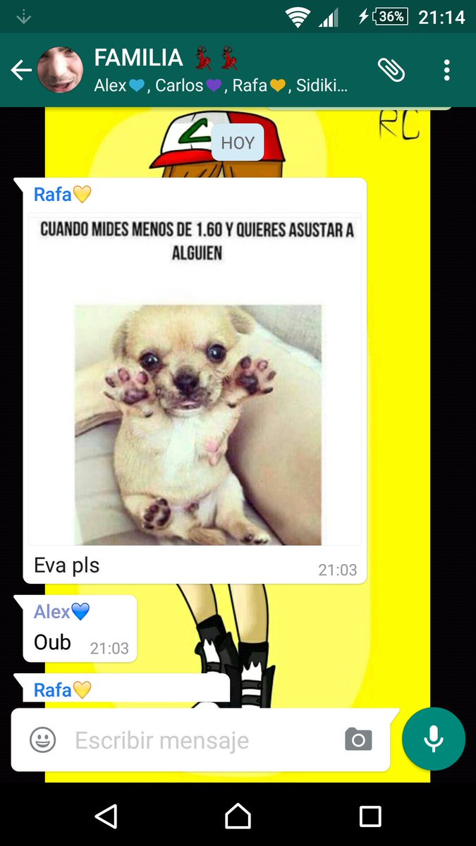 EvaVivelavida's tweet photo. Cuando en los grupos te tienen mucho respeto... @SrAkaba https://t.co/46uFhIuI21
