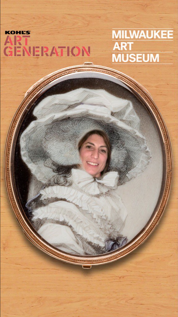 Antenna_Lab's tweet photo. #kohlsartgeneration @MilwaukeeArt Isabella di Angelis inhabits her environment #museumselfie https://t.co/7L7BNsTEGQ