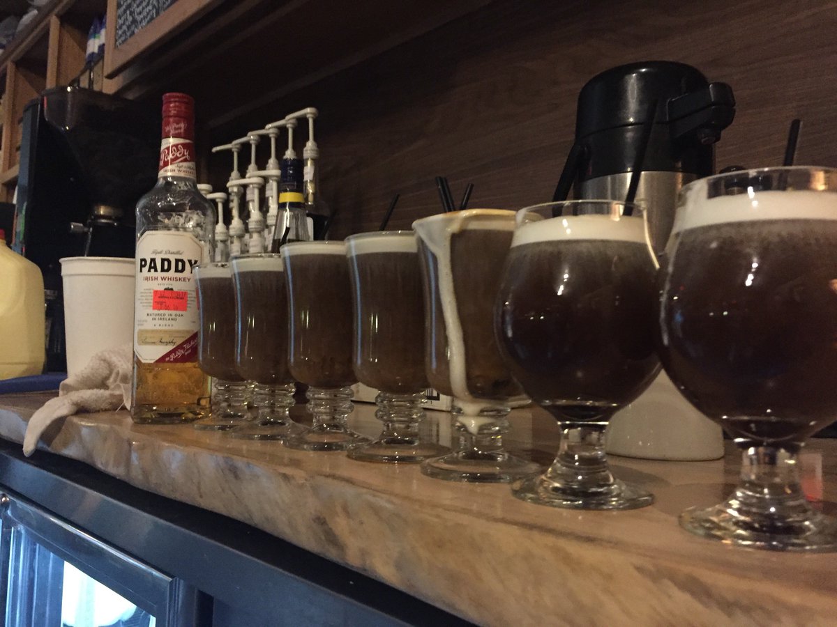 Post_70's tweet photo. Brrr! It’s cold outside! Join us and warm up with an Irish coffee or adult latte! #eastavl #avlcoffee #avlsnomg https://t.co/fG1oCz2Sse