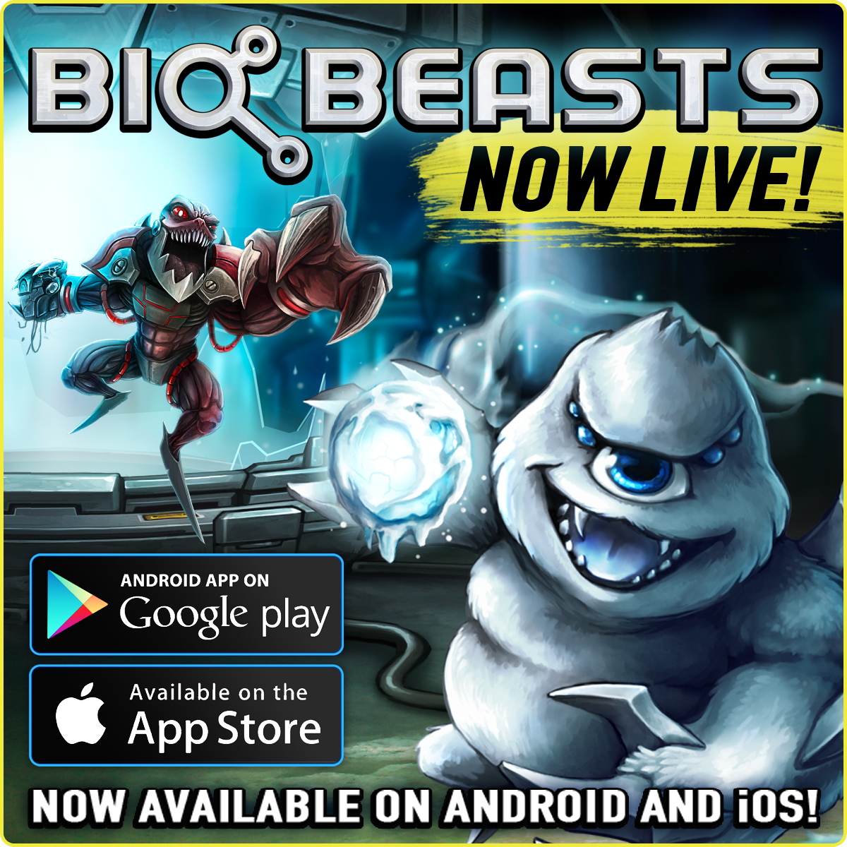 MDoulinDesign's tweet photo. Woot! Just released on Android &amp; iOS! Get it now! https://t.co/o9RYyXPlYa #BioBeasts #ArtixEntertainment #doit https://t.co/0x1spxC3Po