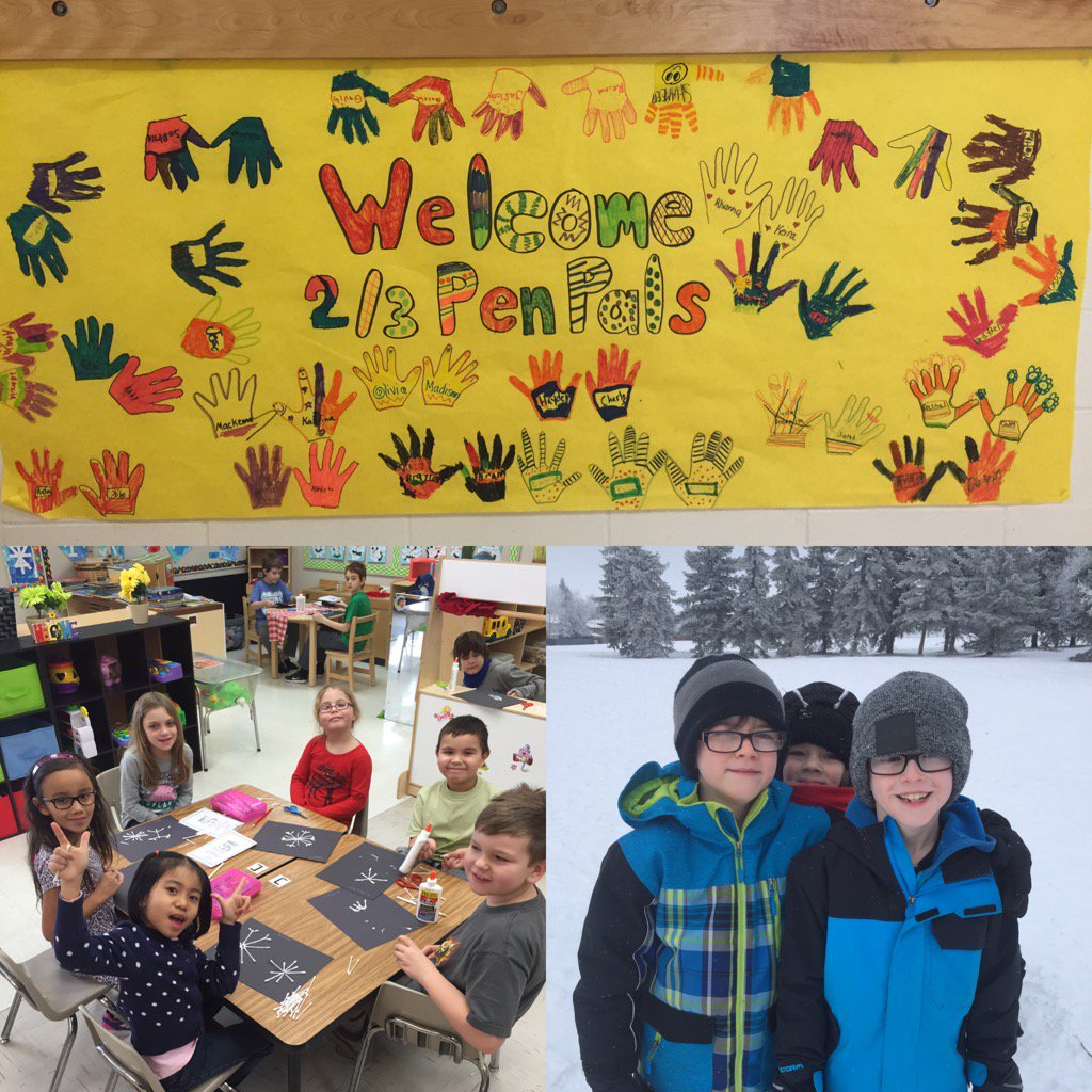 We were so excited to meet our pen pals! #couldntsleep #penpals #grade23life