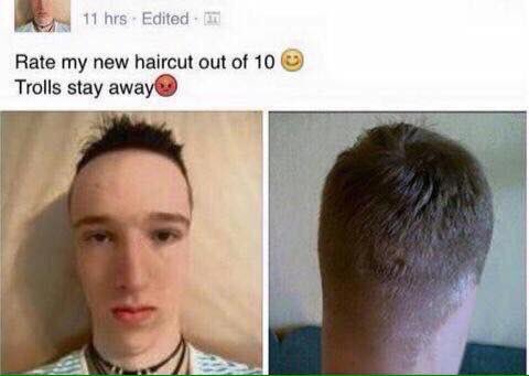 NightClubCunts's tweet image. "how would you like your haircut?"

Customer: "short, back and cut my ears off plz"

Barber: "ok, no probz"