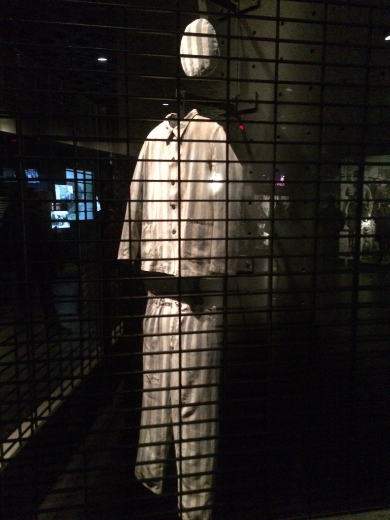 JHUSeminar's tweet photo. Clothing worn in Nazi concentration camps. Remembering to make #NeverAgain real.  @HolocaustMuseum #Jhudc https://t.co/j7rf6QALux