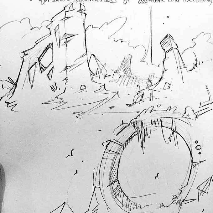 La la la roughing things out before I take them into photoshop to have some fun. 