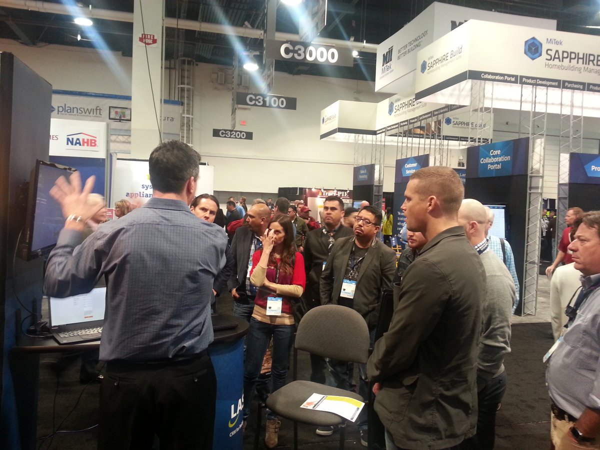 .<a href="/DaveBetcher/">Dave Betcher</a> draws quite the crowd at #IBSVegas. Come see us in Booth C2854 and get your CRM questions answered!