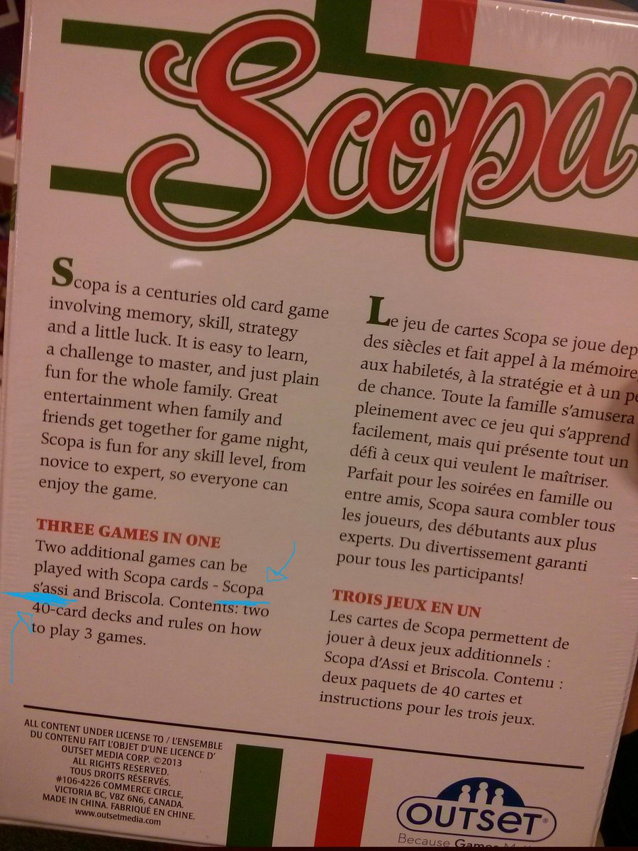 federica_ikigai's tweet photo. Chi almeno una volta nella vita non ha giocato a "Scopa s'assi"? :D #hireaproofreader #cardgames #italianincanada https://t.co/mCJ5NgdYKg