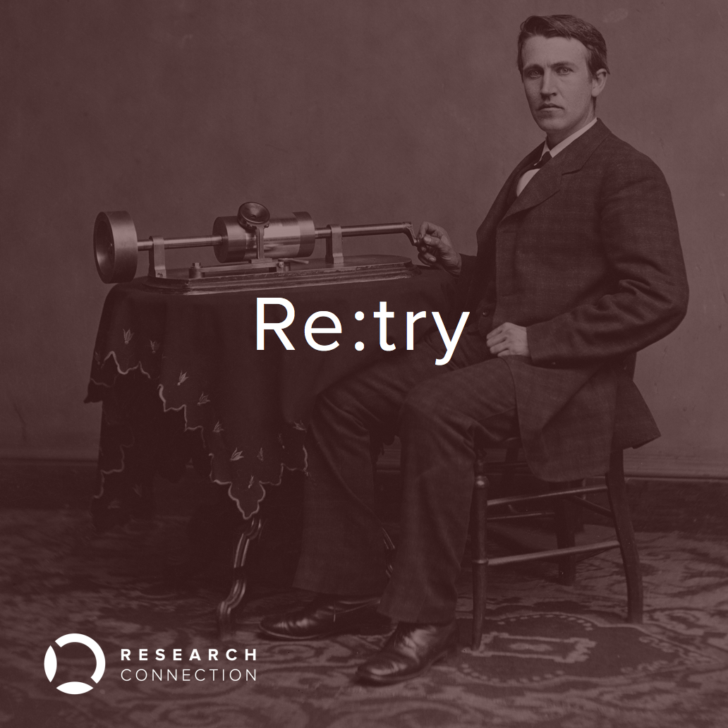 ResearchConn's tweet image. Between 1878-1880 Edison tested 3,000 designs for what would become the first commercially viable light bulb #Retry