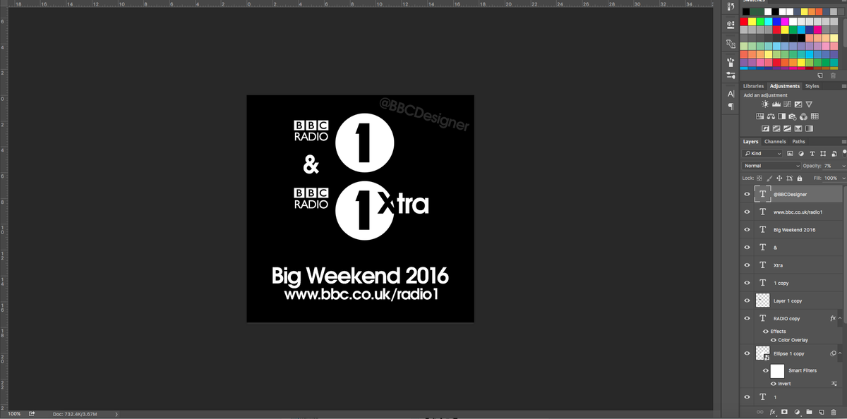 BBCDesigner's tweet image. Early concept BBCR1 &amp;amp; 1XTRA Big Weekend AVI #Designer #Broadcast @GFX_Alert