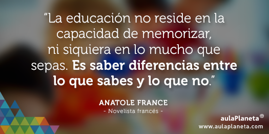 La educación no reside en la capacidad de memorizar, ni siquiera en lo mucho que sepas.   pbs.twimg.com/media/CZMgPJBU…