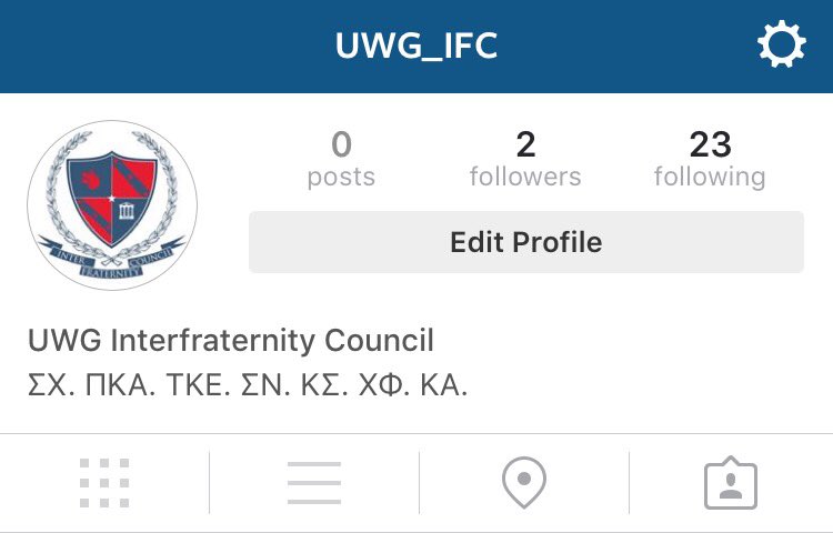 UWG_IFC's tweet photo. Follow our new Instagram for more updates on what's going on in the UWG Interfraternity Council community. #UWG https://t.co/o4goHL0Ggw