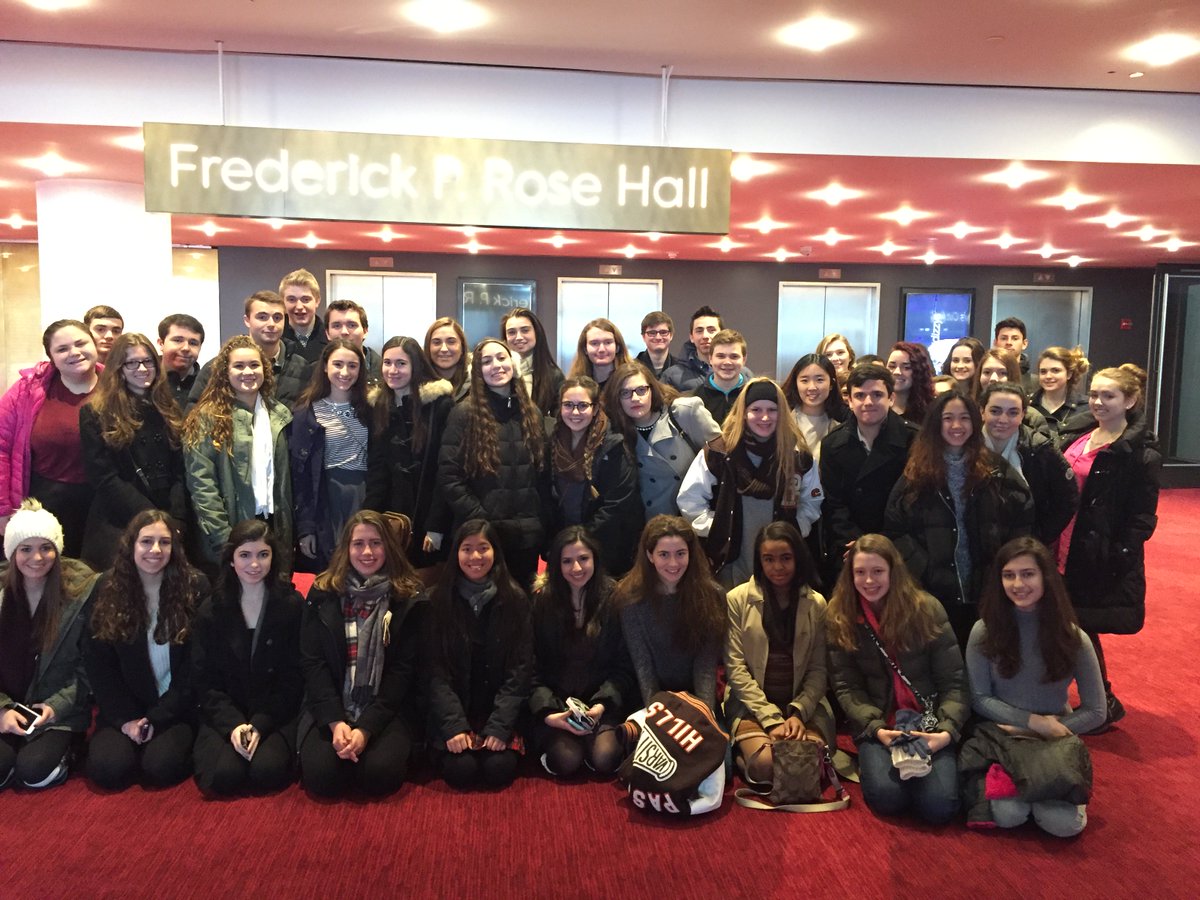 bulzomol's tweet photo. Italian and Choir trip to the NYC Opera's performance of Tosca today! @PHHS_PRINCIPAL https://t.co/W5NezfRwjp
