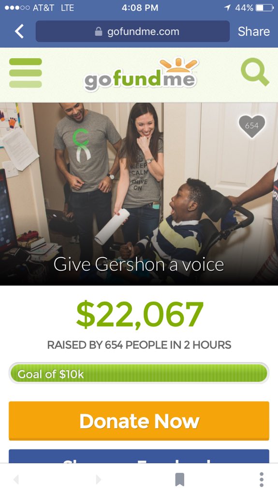 - Time to change this Chivers life forever! <a href="/ChiveCharities/">Chive Charities</a> <a href="/ChiveNation/">Chive Nation</a> #RAK 
-DONATE HERE> dt.gofund.me/gershonsvoice&…