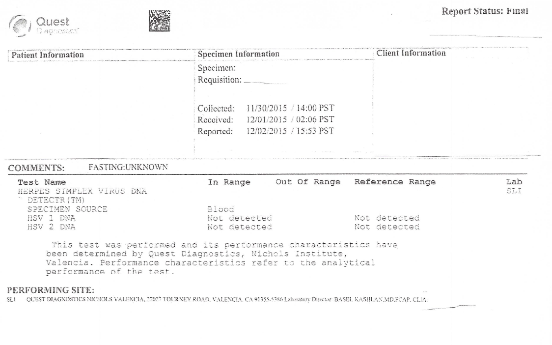 ScalarLight's tweet photo. PCR TEST RESULT FOR HERPES SIMPLEX VIRUS 1 &amp; HERPES SIMPLEX VIRUS 2, DIAGNOSTIC PROOF
https://t.co/k24afOXzbu https://t.co/xuPC91ocjw