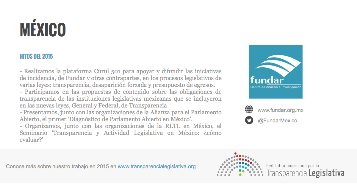 RedLTL's tweet photo. Hitos y prácticas destacadas de @FundarMexico #México #RedLTL https://t.co/WAuGRJJD6P … #parlamentoabierto https://t.co/c81GzBe1aF