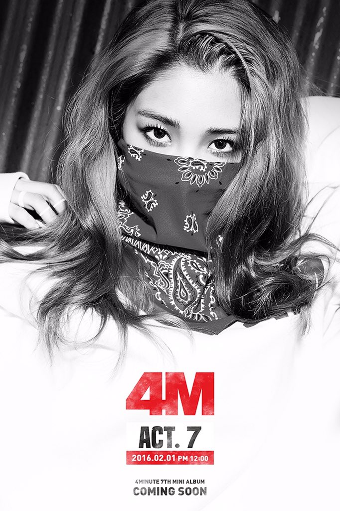 1일(월), 4Minute 미니 앨범 7집 'ACT. 7' 발매 예정 | 인스티즈