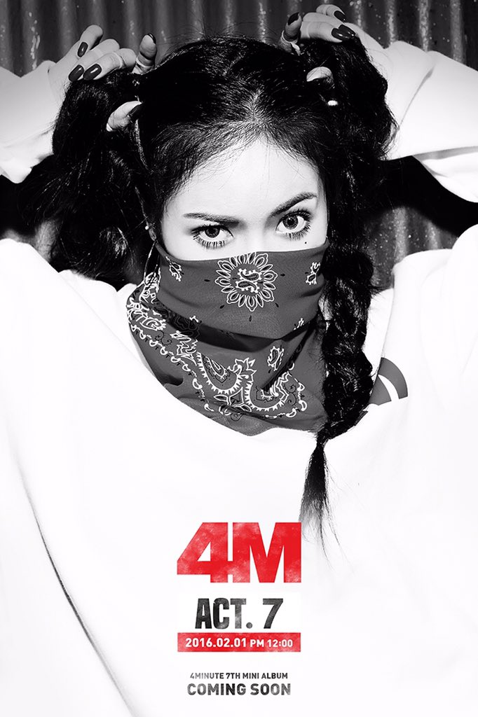 1일(월), 4Minute 미니 앨범 7집 'ACT. 7' 발매 예정 | 인스티즈