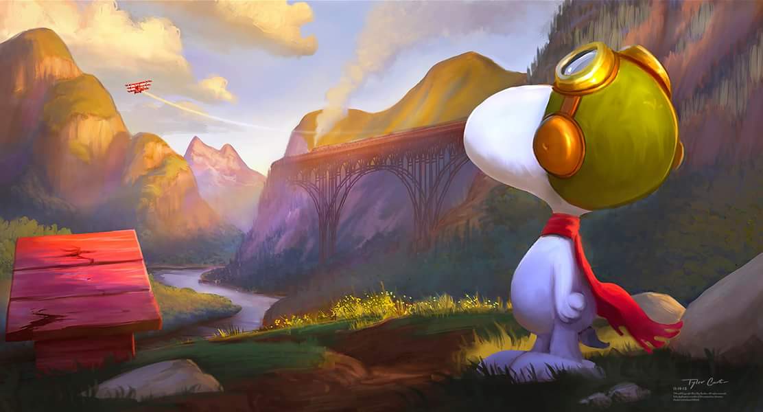 tycarterart's tweet photo. Concept #painting when Fifi is stolen by the Red Baron #visdev #art #tycarter https://t.co/Zw0a1rw3dV