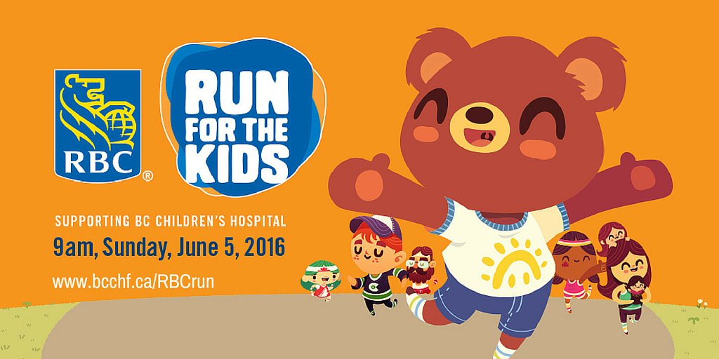 BCChildRun's tweet photo. NEWS! We’re partnering with RBC on #RBCRunfortheKids, taking place on June 5, 2016! Follow @BCCHF for event info. https://t.co/whbxSgLoTr