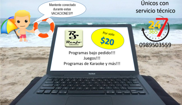 solucionesrenjo's tweet photo. #vacaciones #2016 disfruta de la tecnología con Renjo tenemos soluciones a problemas informáticos #24/7 #adomicilio https://t.co/REWzt3rsXt