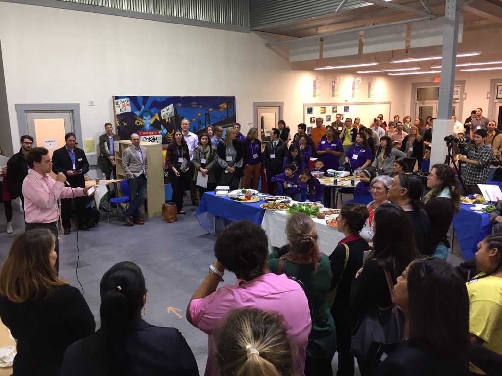 Great turnout for @NGLCinOakland school design showcase!