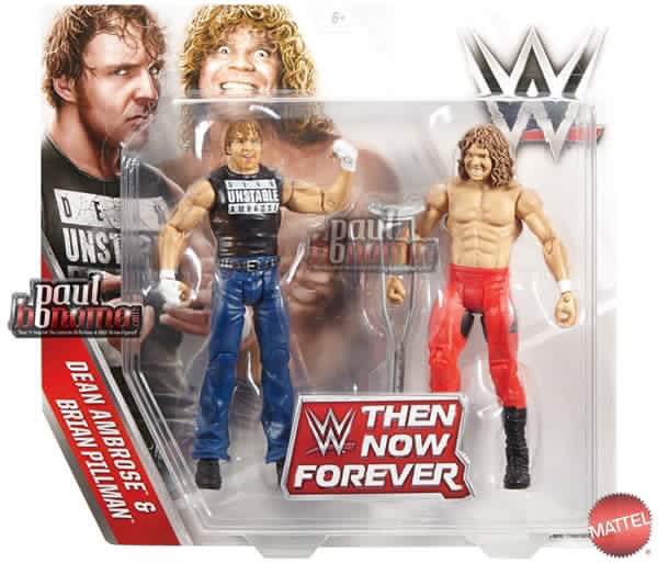 WWE Then Now Forever Brian Pillman & Dean Ambrose Action Figures Toy Battle Pack 