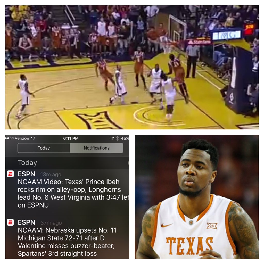 MaxHoops3's tweet photo. #PrinceIbeh of Texas gets a monster dunk on ESPN. @masten32 worked out and coached Prince in HS! https://t.co/WtV0YBcDJf