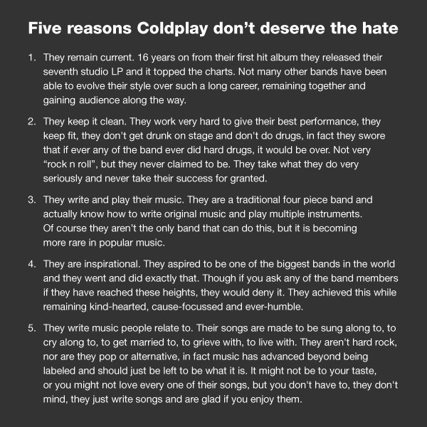 Yes to Coldplay (@YestoColdplay) / Posts / X