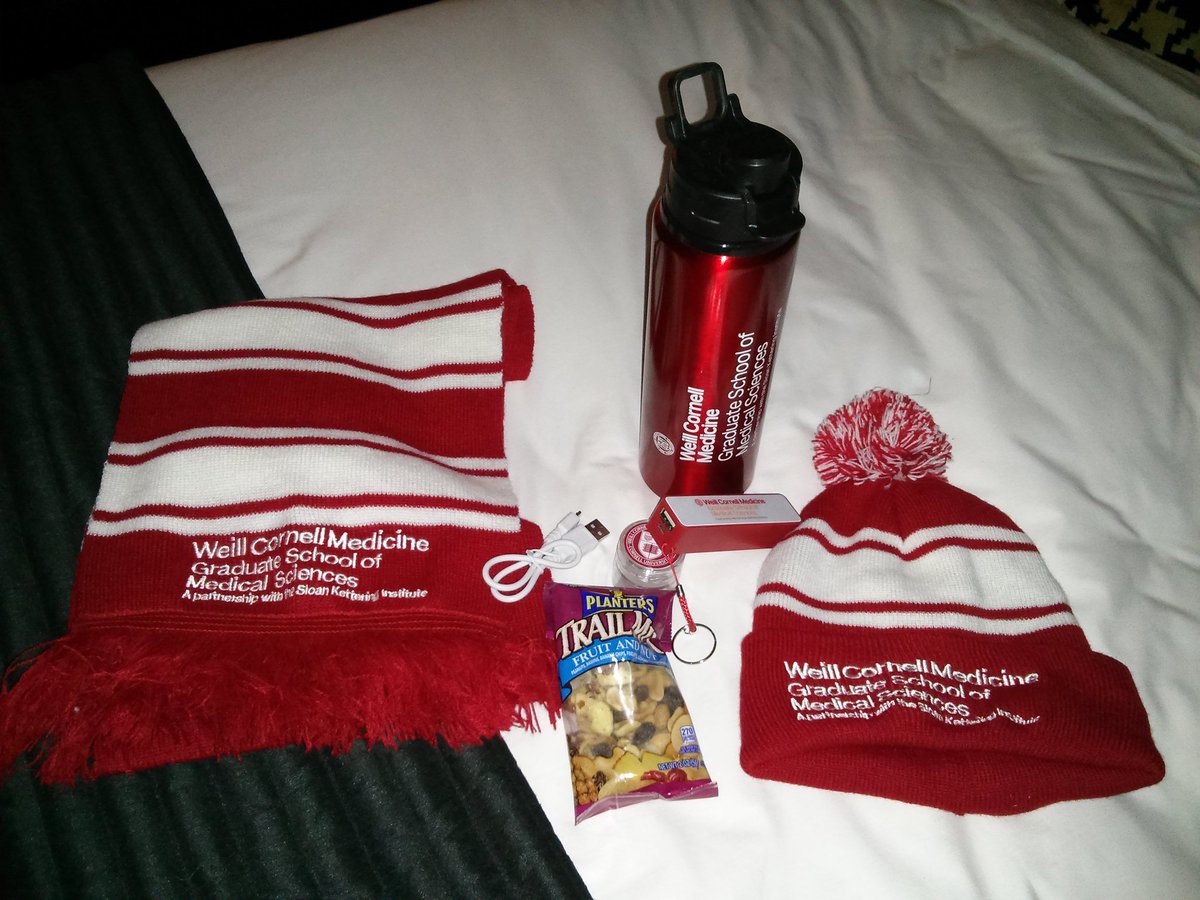 AndrewIWong's tweet photo. The swag bag is real #WeillCornell #nyc #PortableCharger #InterviewWeekend https://t.co/RhLZ9vOmI9