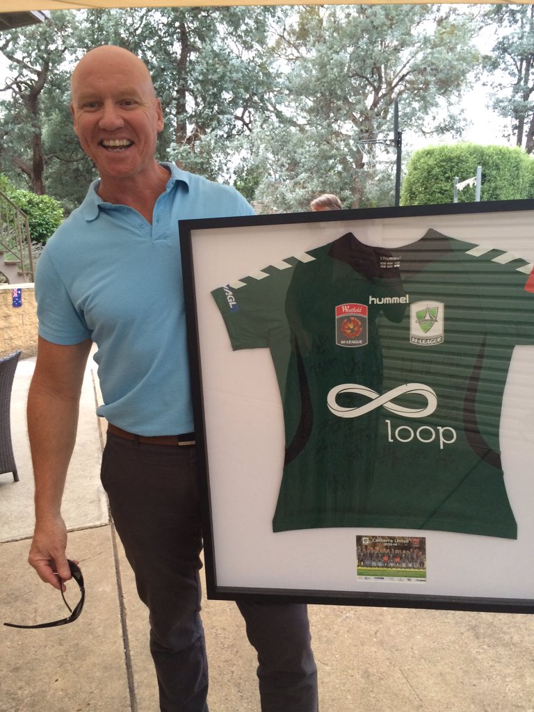Terrific start to 2016 Happy Hour. Congratulations to Shane from <a href="/novoculture/">Novo Culture</a> winning <a href="/CanberraUnited/">Canberra United</a> shirt