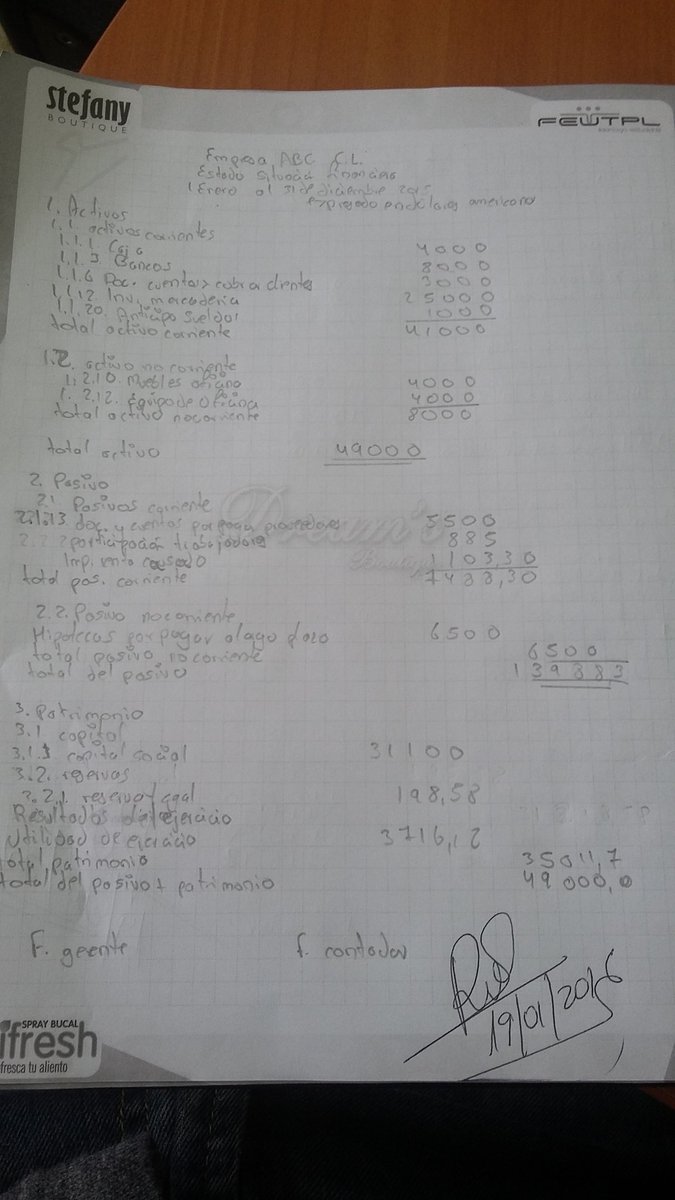DavidLudna's tweet photo. #contabilidadbf #tutorías ejercicios realizados en clase https://t.co/FRFVJrZe3Z