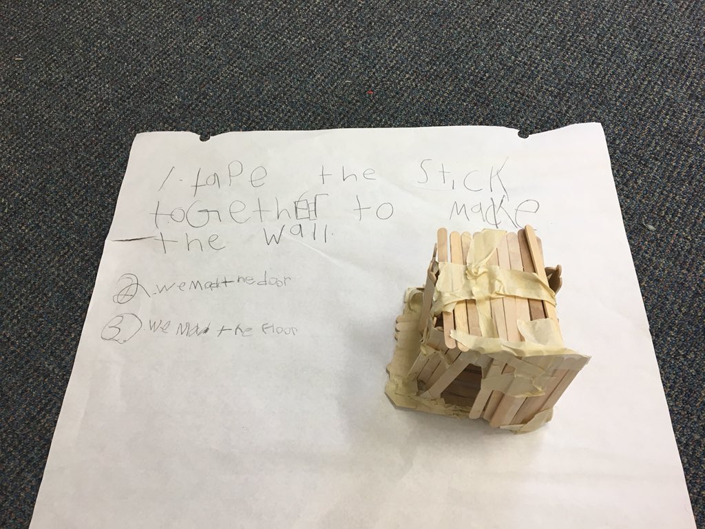 mrsLMarley's tweet photo. Building and testing the houses from The 3 Little Pigs @TayShoresPS #learningaboutstructures https://t.co/UUnZ0r32xp