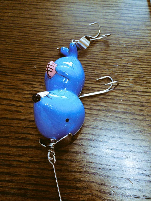namazzzy's tweet photo. 最終コーティングを終わらせ無事完成しました。
ダブルフックがやっぱかっこいいなぁ、、
#DDfactory
#ぼのぼの https://t.co/xnhh7BDAZd