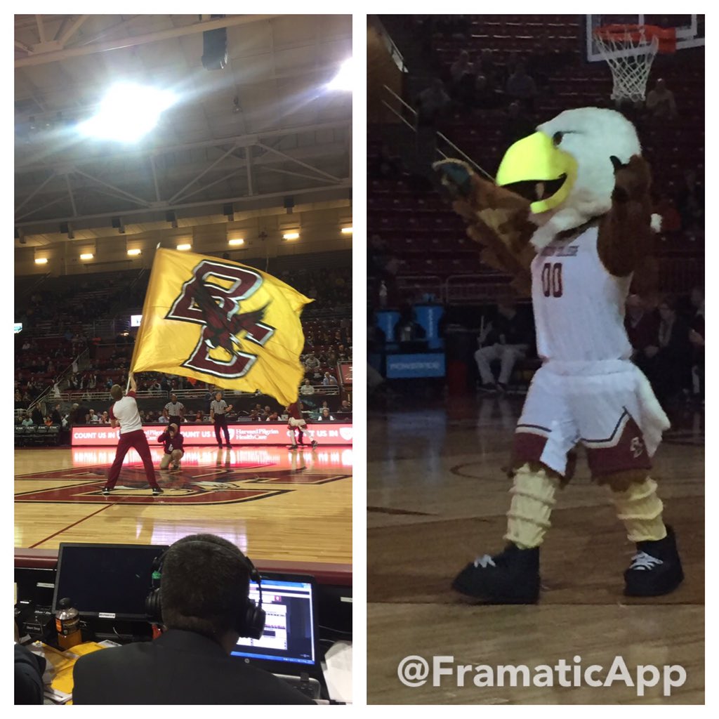 BC down 5 with 5 minutes to go! Lets go #BCEagles #ACC