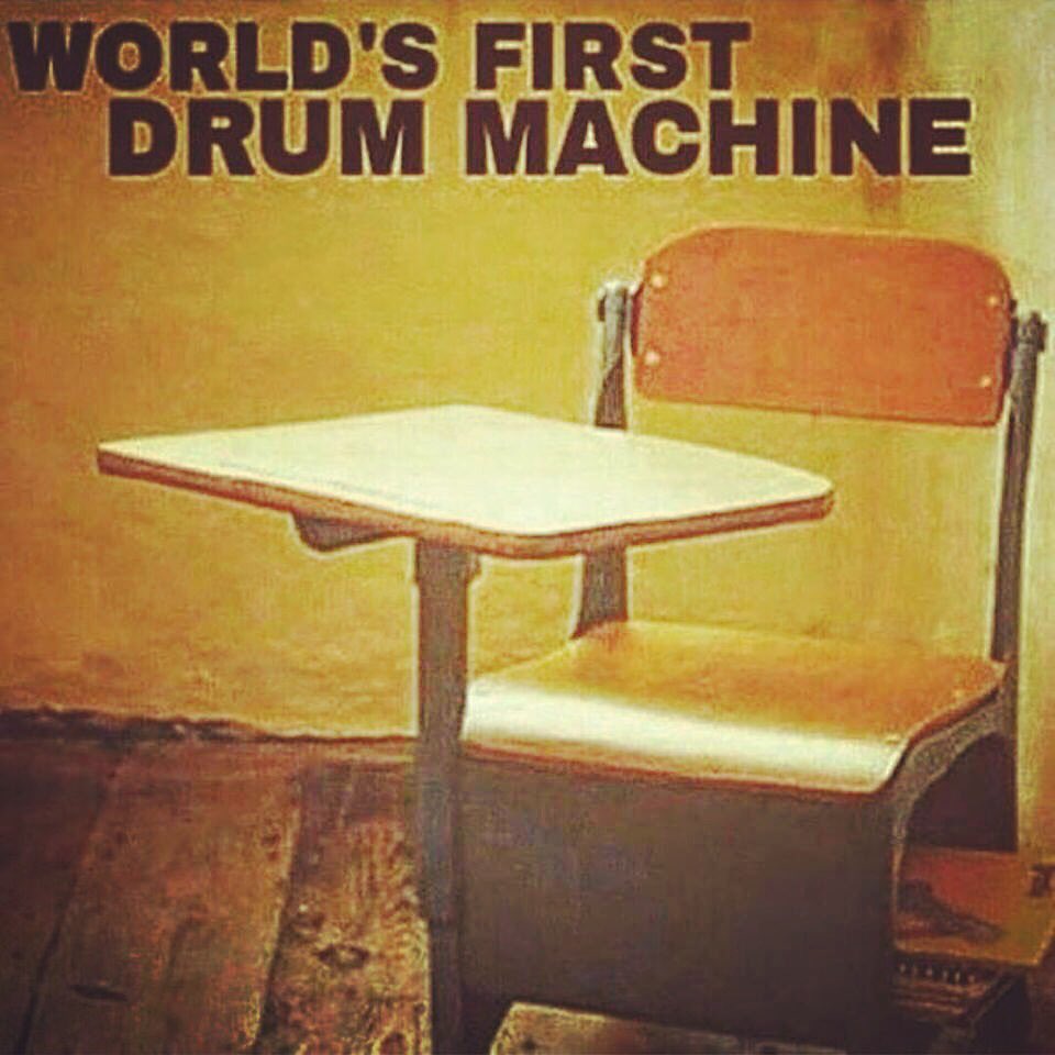 TCustomz's tweet image. World's first drum machine. Making beats since elementary school. #producerlife #beatmaking
