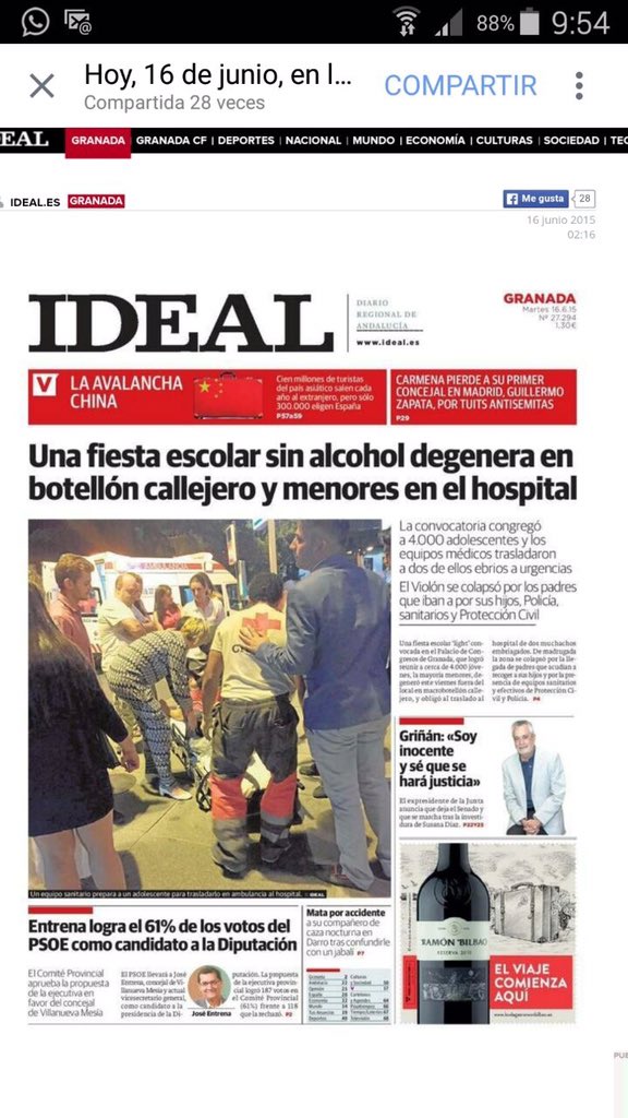 Quieres tu fiesta en un sitio adecuado? O quieres salir otra vez en portada? Tú mism@!!