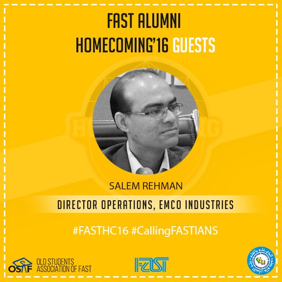 OSAF_NU's tweet photo. Get a chance to interact with #SalemRehman Director Operations #EMCO #FASTHC16 #CallingFASTians https://t.co/wRIO3QQQVX