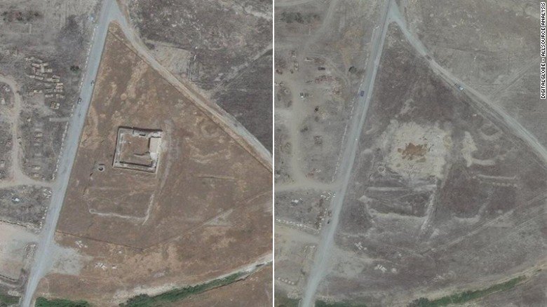 cnnbrk's tweet photo. Oldest Christian monastery in Iraq destroyed months after ISIS took over area. https://t.co/cyvidwPhIu https://t.co/L1nrTuTIGz