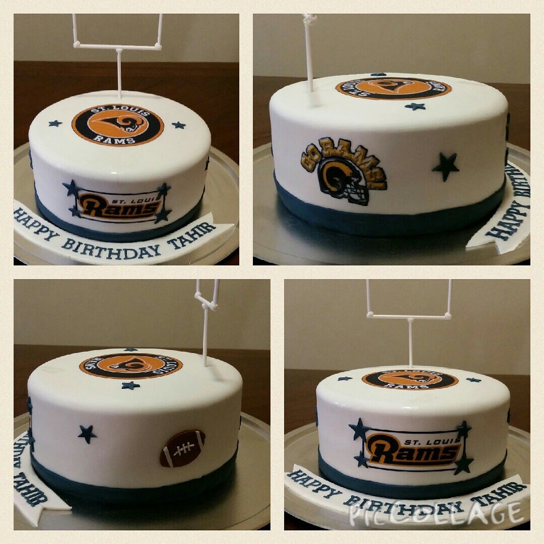Los Angeles Rams Logo NFL Professional American Football Edible Cake T – A  Birthday Place