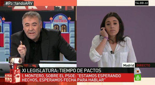 Podemos_News's tweet photo. "Queremos un proyecto de país en el que se reconozca la pluralidad de nuestro país" Irene_Montero_ #PactandoARV https://t.co/yYwZHkw4Kr