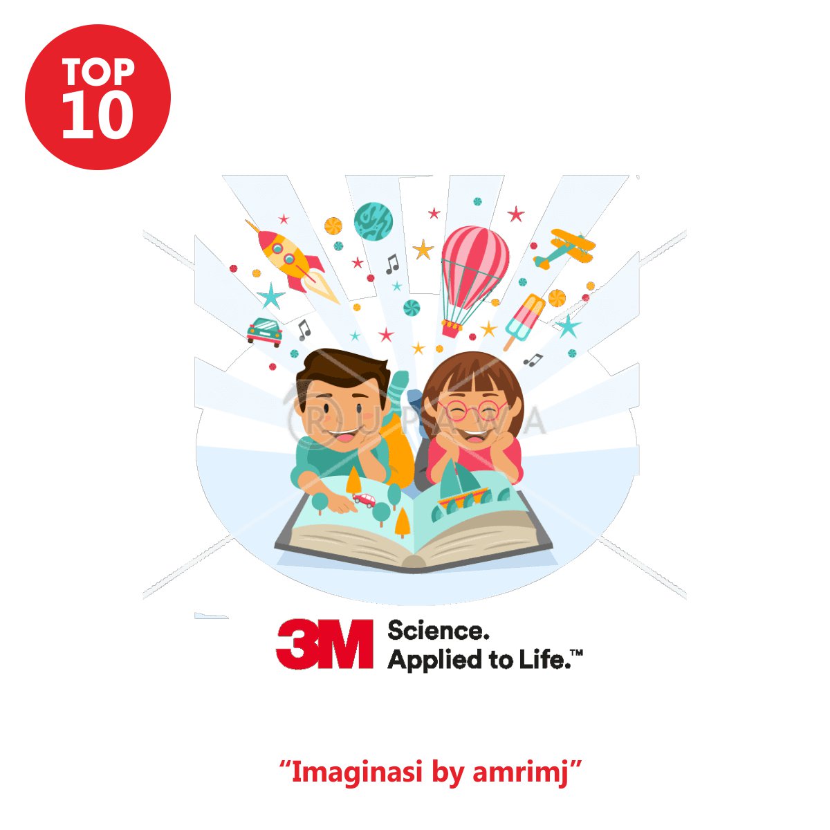 #Top10 #RupKontes #LifeWith3M "Imagination" by Amrimj #infoLomba #DesignCompetition #LombaDesign #KompetisiDesign