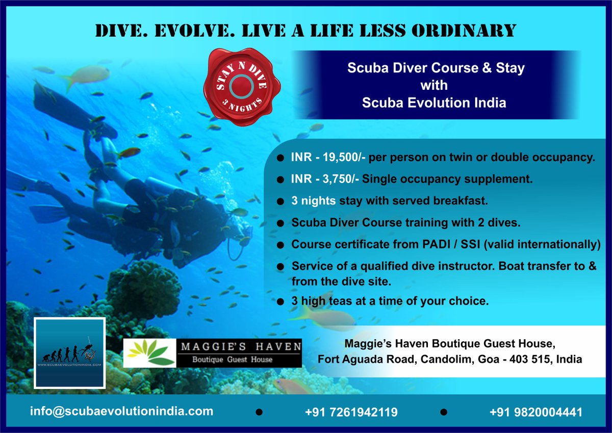 scubaevolution's tweet image. #ScubaEvolution #stayNdive #resort at #Goa